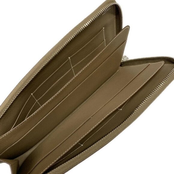 Auth HERMES Remix Combine - Etoupe Veau Epsom Square P Long Wallet - Picture 3 of 10